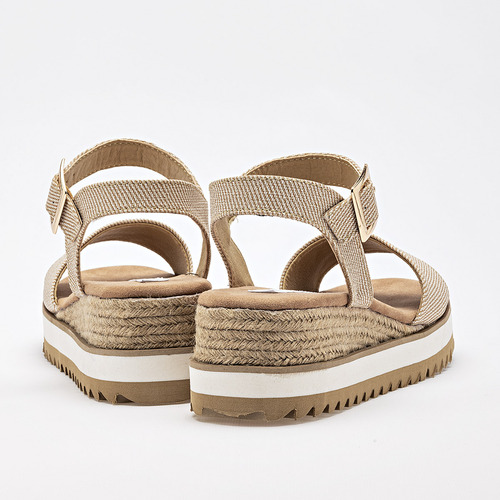 Moramora Sandalia Para Mujer Beige Cod 132634-e
