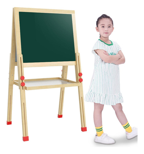 Pizarra Blanca Plegable De Pie Para Dibujar, Regalo De