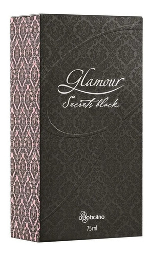 Glamour Secrets Black 75ml O Boticário Embalagem Antiga