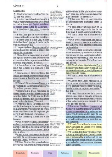 Imagen 2 de 4 de Biblia De Estudio Arcoíris Rvr1960, Multicolor Tapa Dura.