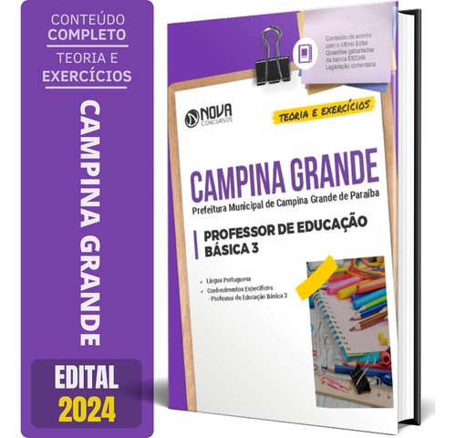 Apostila Professor Peb Campina Grande Pb - Professor De Educação Básica 3 