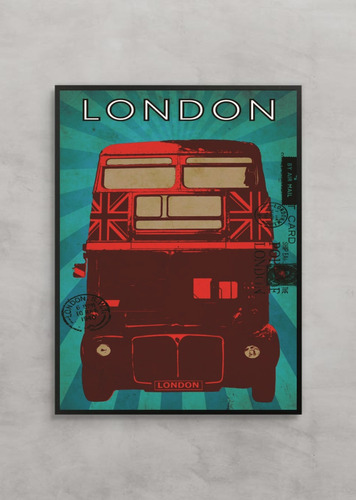 London 2 - Cuadro (30×40 -marco Negro)