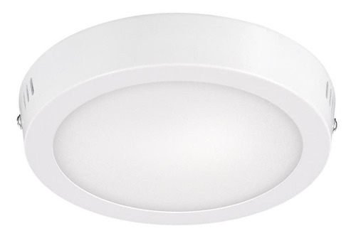 Luminario Led Sobreponer Redondo 12 W Surtek Color Blanco