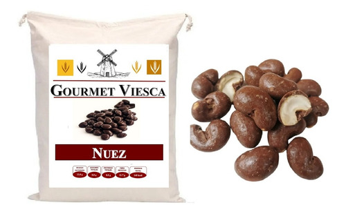 1 Kg Nuez De La India Cubierta Con Chocolate Semiamargo