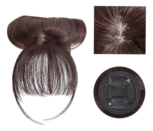 Extensiones De Cabello Sintético Con Clip In Hair Bangs 3d