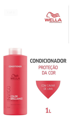 Wella Brilliance Invigo Condicionador 1 Litro
