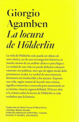 Locura De Holderlin La - Giorgio Agamben