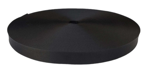 Cinta Negra De Poliester Rollo Con 100 Metros Color Negro