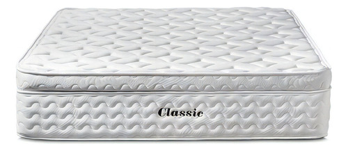 Colchón Ortopédico Classic Doble Confort Vital 140 Cm Color Blanco