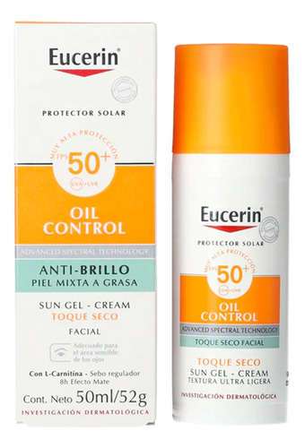 Eucerin Protector Solar Oil Control Fps 50+ 50ml