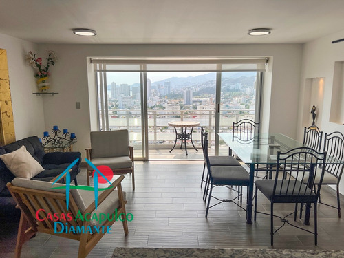 Cad Sol Y Mar B 1002. Departamento En Piso Alto Con Terraza, Vista A La Ciudad Y Excelente Ventilación