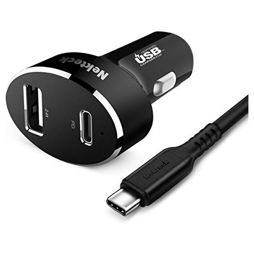 Cargador De Coche Tipo C, Adaptador Usb Nekteck Con Qg7cw