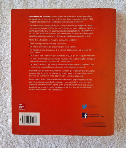 Libro Fundamentos De Economia Para Sociedad Del Conocimiento (Usado)
