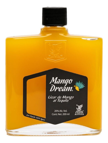 Licor De Tequila Fuego Azteca Mango 200m