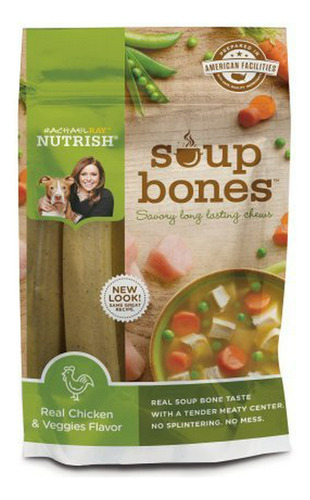 Rachael Ray Nutrish Soup Huesos Perro Trata, Pollo Y Veggies