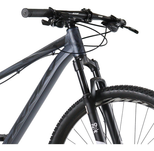 Bicicleta Aro 29 Krw Alum 27vel Shimano Acera Hid Trava Kr10 Cor Grafite/Preto
