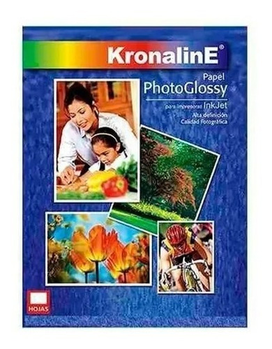 20 H Papel Fotografico Brillante Doble Carta Kronaline Ph348