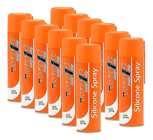 Kit Com 12 Silicone Spray Silispray 300 Ml 6180 Waft