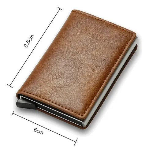 Tarjetero Billetera Elegante Unisex Triple Pliegue Rfid