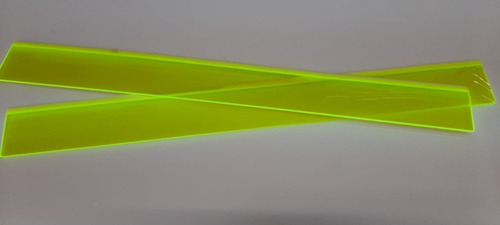 Placa De Acrílico Verde Fluor 2000 Mm X 1000mm X 3mm