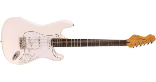 Guitarra Vintage V6 Jmh Olympia White Reissued Series V6jmh