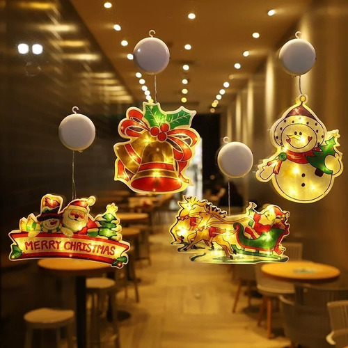 Ventosas De Luz Navideña Con Lámpara Led For Decoración