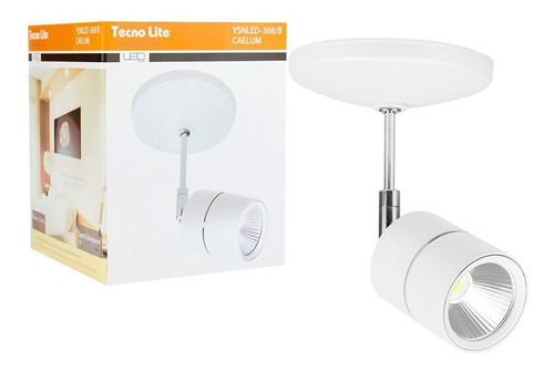 Lampara Spot Tecnolite YSNLED-368/B Sobreponer En Techo Blanco 12w Luz Suave Cálida