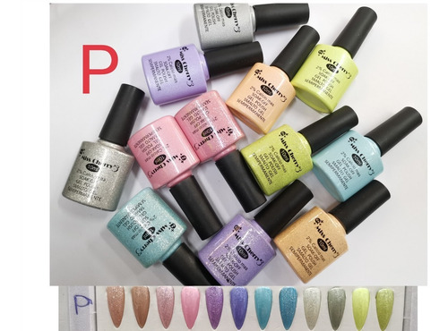 Imagen 1 de 2 de 12 Gelish Miss Cherry Gama P Glitter 10ml +1 Lima Regalo