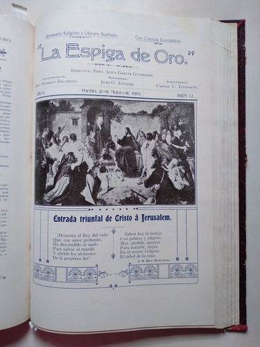 La Espiga De Oro Antigua Publicación Poblana 1909-10 Puebla (Usado)