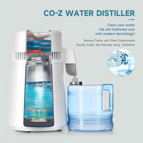 Destilador De Agua Co-z 4l Purificador De Escritorio