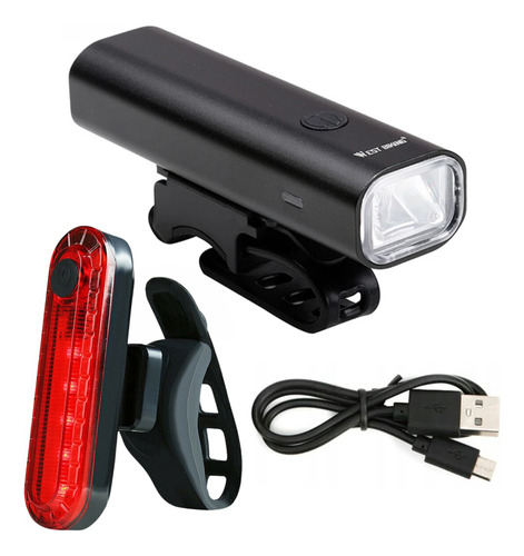 Luces Para Bicicleta Delantera Trasera Recargable Alta Gama