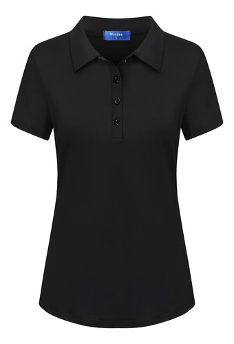 Moydan Camiseta Polo Golf Ligera Para Mujer 4 Boton
