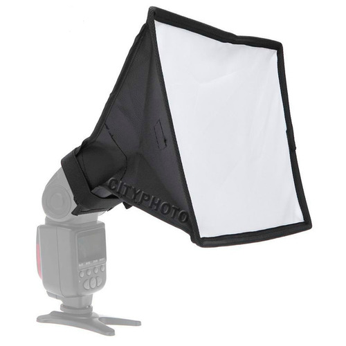 Mini Softbox Difusor 15x15cm P/ Flash Godox Yongnuo Canon 