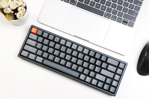 Imagen 1 de 7 de Keychron K6 White Led Brown Switches Gateron Mac-windows