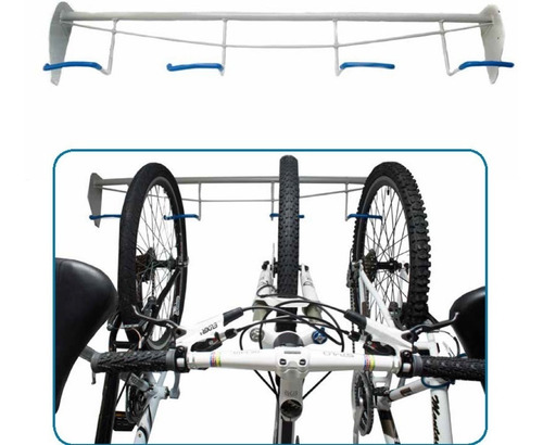 Imagen 5 de 6 de Anclaje Porta Bicicletas X4 Pared Soporte Parqueadero