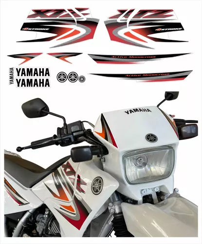Kit Adesivo Moto Trilha Yamaha Xtz 125 0,20mm Motocross 060 Cor Tricolor