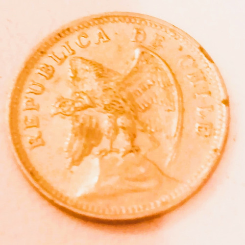 Moneda 5 Centavos 1938 De Chile