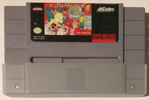 Krusty S Super Fun House - Snes - Super Nintendo - Original