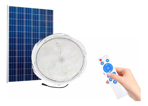 Lampara Solar 200w Para Techo, Plafón Uso Exterior Interior