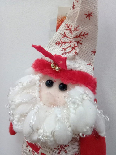 Muñeco Navidad Papa Noel Decorativo Fiestas Pettish Color Rojo