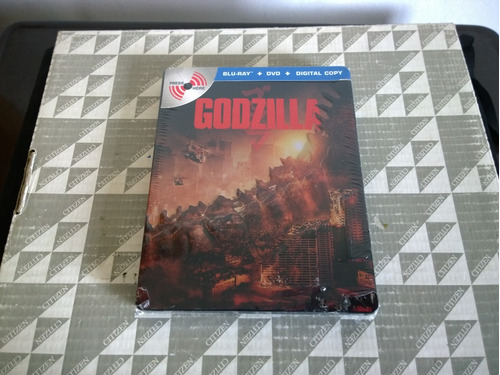 Godzilla Bluray + Dvd + Digital Copy Steelbook Con Sonido