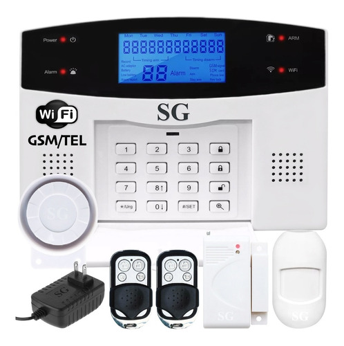 Alarma Wifi Gsm Pstn Seguridad Inalambrica Casa Vecinal 2s