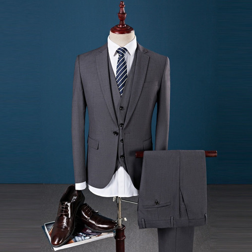 Traje Casual De Tres Piezas For Hombre Boda Fiesta