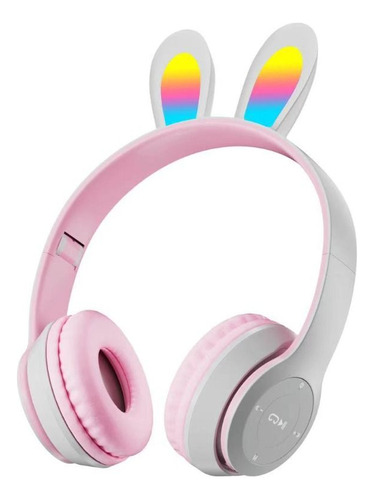 Auriculares Inalámbricos Con Orejas De Conejo, Auriculares P