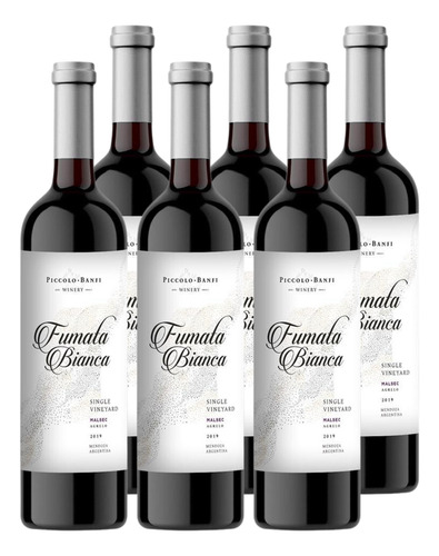 Vino Tinto Fumata Bianca Malbec Single Vineyard Pack X 6
