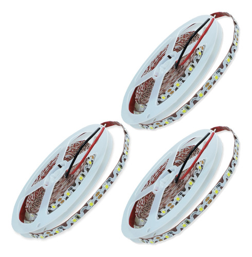 3x Cinta Led 12v Zigzag 12w/m 120led/m 6000k Luz Fría 5mt ©