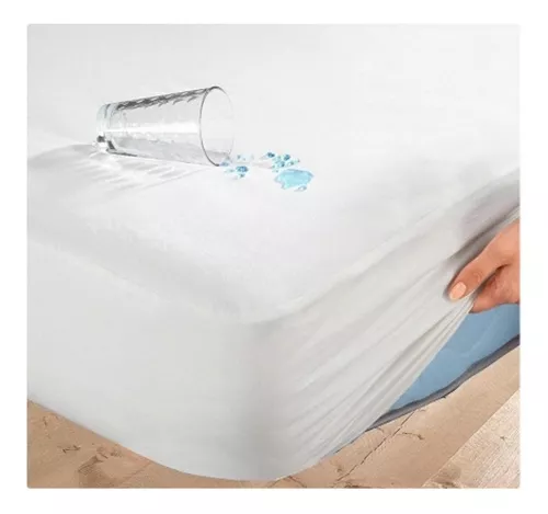  Protector de colchón desechable impermeable – Funda de colchón  de plástico fino para viajes, Protector de colchón de vinilo con bolsillo  de 12.0 in de profundidad – Funda de colchón para