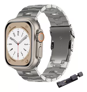 Correa Para Apple Watch Acero Titanio Premium 38mm-49mm