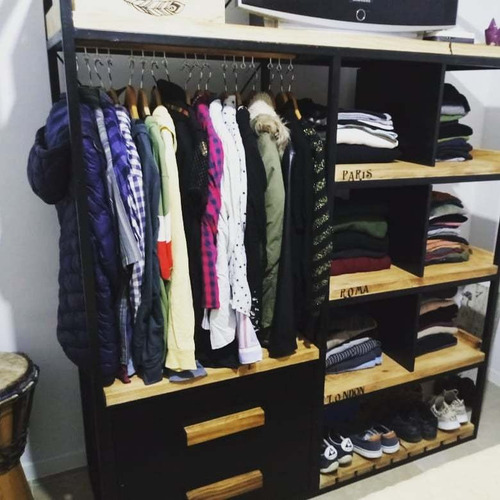 Mueble Placard Organizador Estilo Industrial