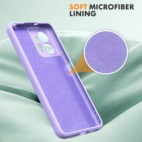 Carcasa Silicona Slim Para Xiaomi Redmi Note 12 4g Violeta Liso